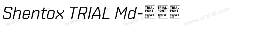 Shentox TRIAL Md字体转换 Shentox TRIAL Md字体转换